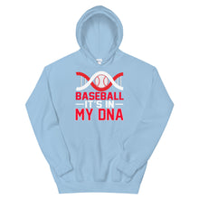 Load image into Gallery viewer, Baseball Is In My DNA Hoodie